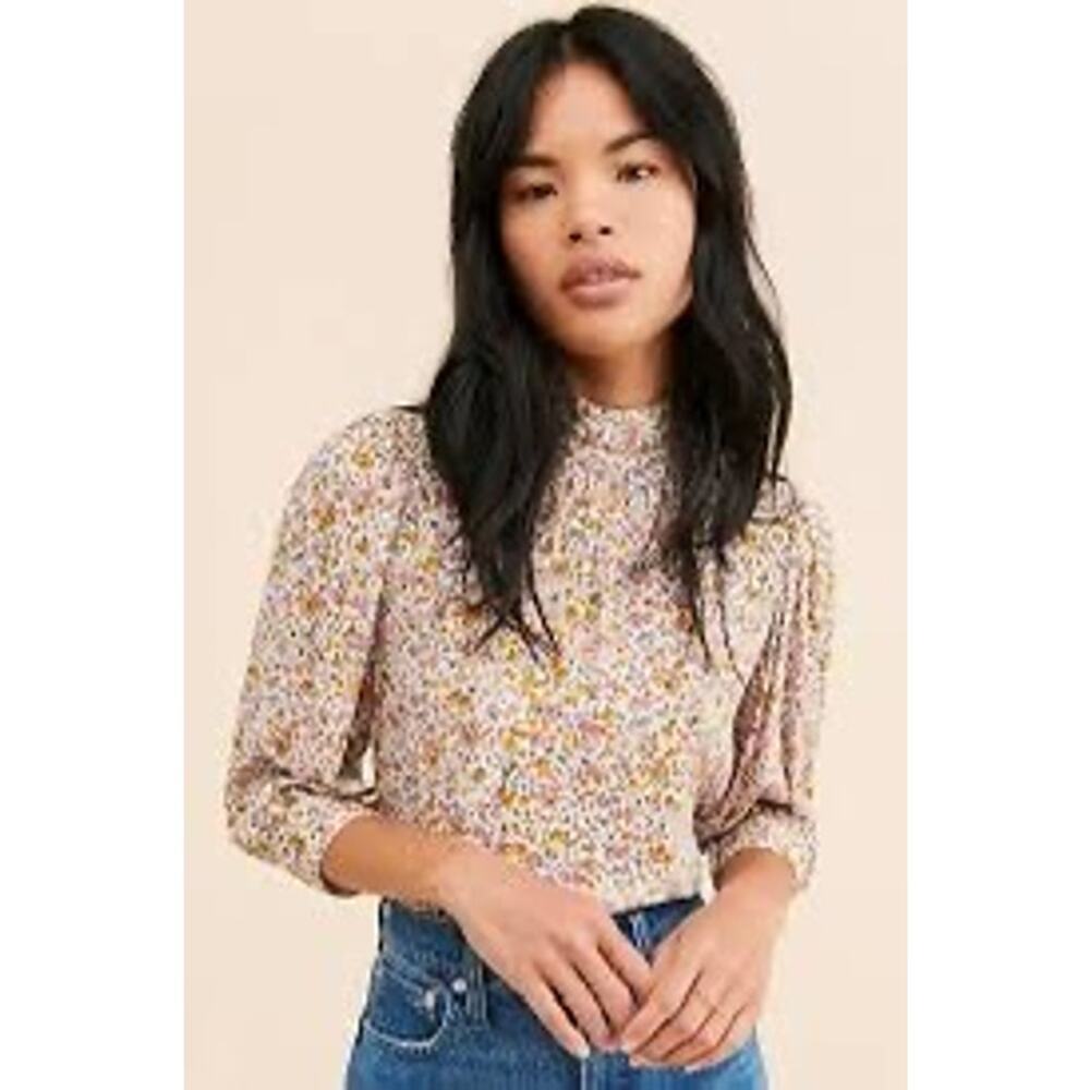 Rolla’s Stephanie Coast Floral Blouse Size 10/M Ditsy Floral Cottagecore Girly